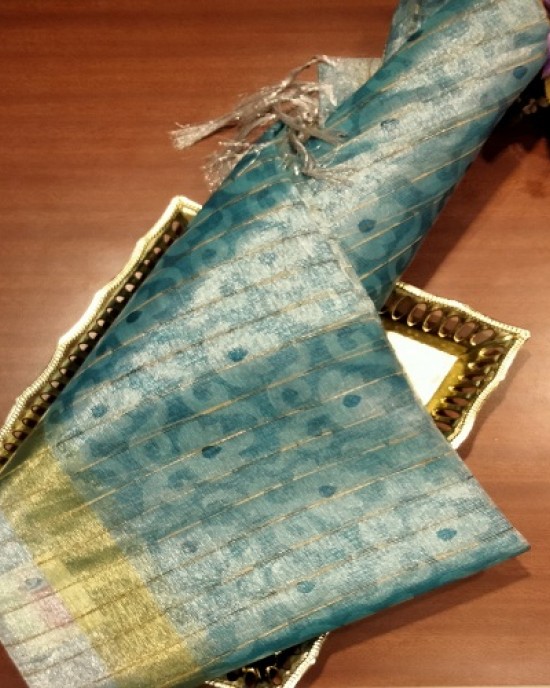 SILVER JUTE SAREE SILVER JUTE SAREE