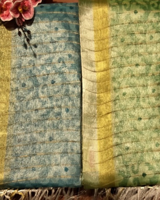 SILVER JUTE SAREE SILVER JUTE SAREE
