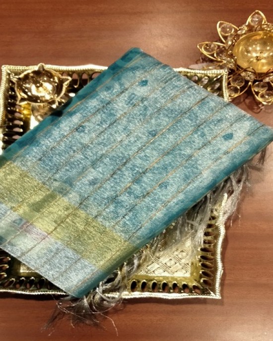 SILVER JUTE SAREE SILVER JUTE SAREE