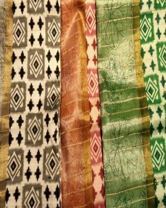 CHANDERI TISSUE SAREE CHANDERI TISSUE SAREE